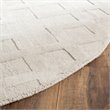 Safavieh Impressions 5' Round Hand Loomed Wool Rug in Gray