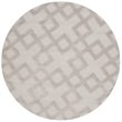Safavieh Impressions 5' Round Hand Loomed Wool Rug in Gray
