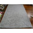 Safavieh Impressions 5' Round Hand Loomed Wool Rug in Gray
