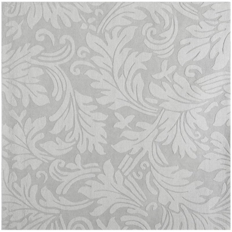 Safavieh Impressions 5' Round Hand Loomed Wool Rug in Gray