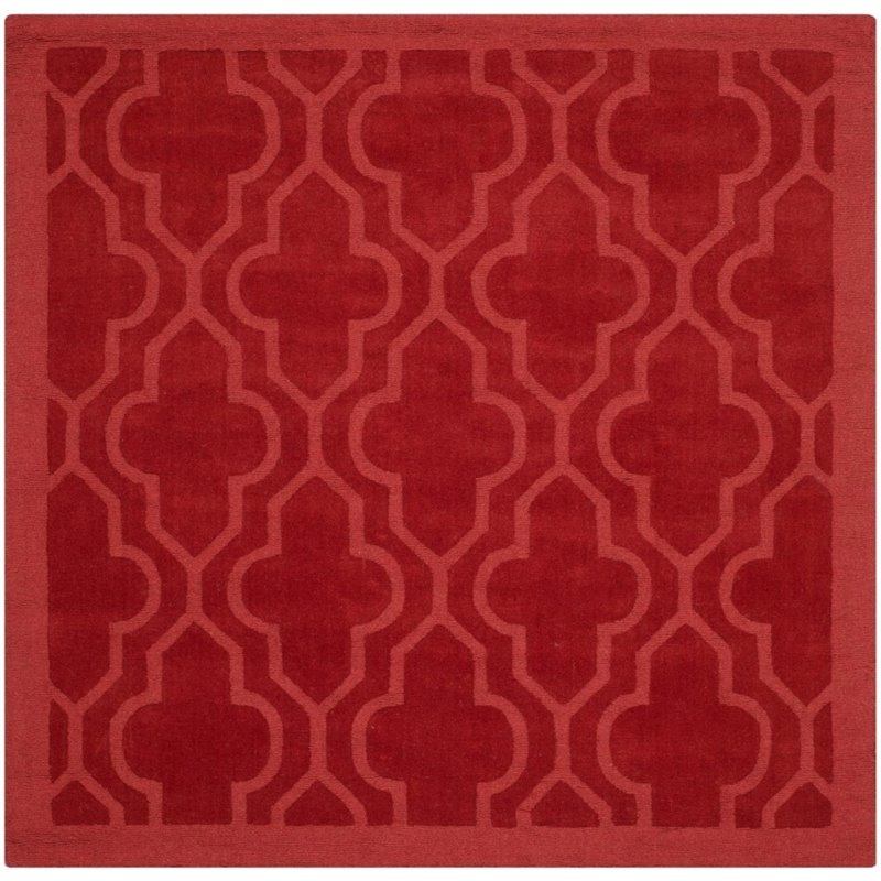 Safavieh Impressions 4' X 6' Hand Loomed Wool Rug in Rust