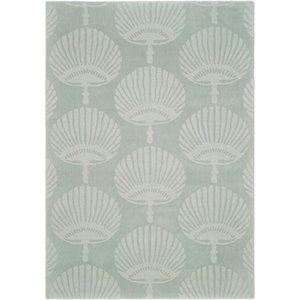 safavieh impressions 4' x 6' hand loomed wool rug in gray