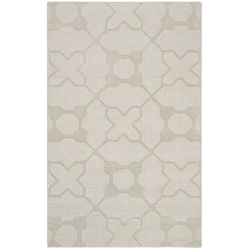 Safavieh Impressions 3' X 5' Hand Loomed Wool Rug in Silver