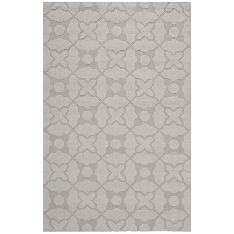 Safavieh Impressions 4' X 6' Hand Loomed Wool Rug in Silver