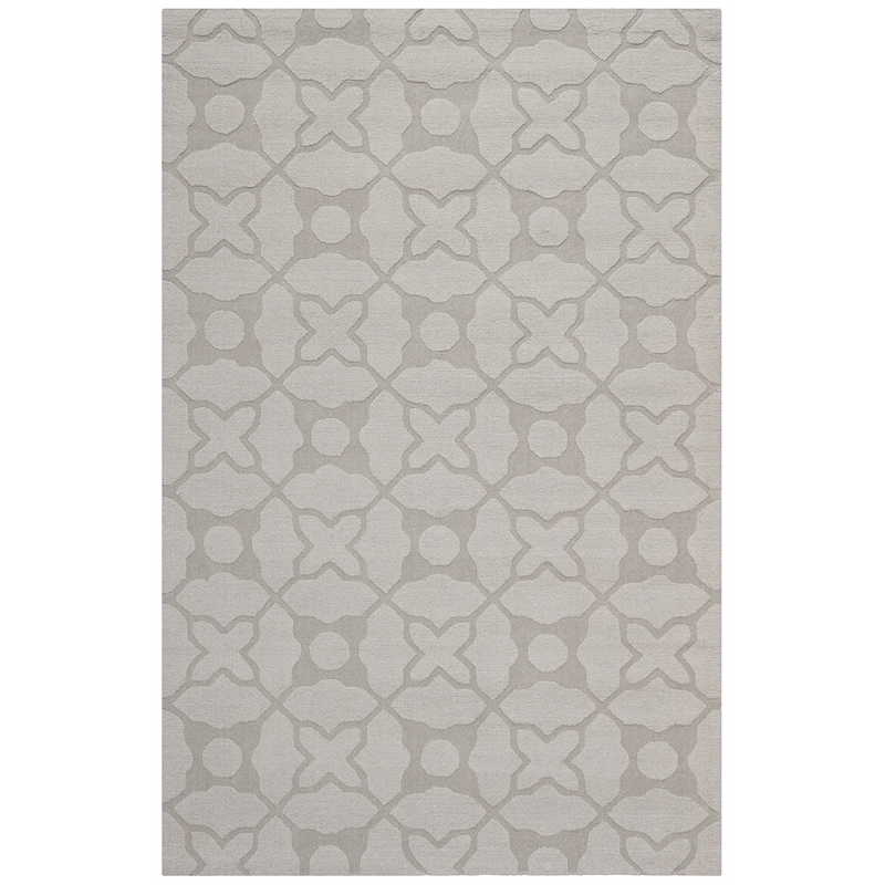 Safavieh Impressions 5' X 8' Hand Loomed Wool Rug in Silver