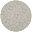 Safavieh Impressions 5' Round Hand Loomed Wool Rug in Silver