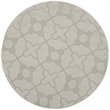 Safavieh Impressions 5' Round Hand Loomed Wool Rug in Silver