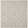 Safavieh Impressions 6' Square Hand Loomed Wool Rug in Silver