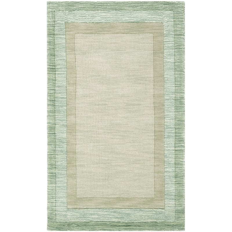 Safavieh Impressions 3' X 5' Hand Loomed Wool Rug in Green and Beige