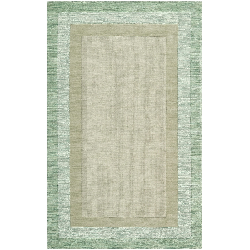 Safavieh Impressions 4' X 6' Hand Loomed Wool Rug in Green and Beige