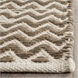 Safavieh Cotton Kilim 5' X 8' Handmade Cotton Rug in Brown and Ivory