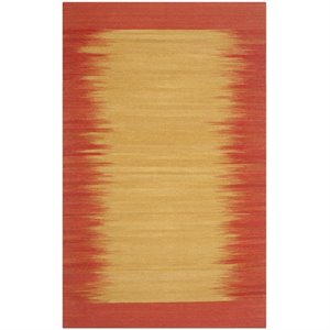 Safavieh Kilim 2'3&quot X 8' Hand Woven Flat Weave Wool Pile Rug in Rust