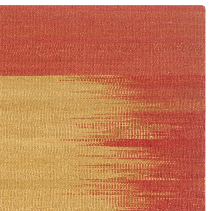 Safavieh Kilim 6' X 9' Hand Woven Flat Weave Wool Pile Rug in Rust