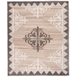 Safavieh Kenya 9' X 12' Hand Knotted Wool Rug in Brown and Charcoal