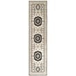Safavieh Kenya 4' X 6' Hand Knotted Wool Pile Rug in Ivory and Gray
