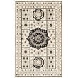 Safavieh Kenya 4' X 6' Hand Knotted Wool Pile Rug in Ivory and Gray