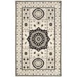 Safavieh Kenya 4' X 6' Hand Knotted Wool Pile Rug in Ivory and Gray
