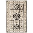 Safavieh Kenya 4' X 6' Hand Knotted Wool Pile Rug in Ivory and Gray