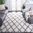 Safavieh Kenya 6' X 9' Hand Knotted Rug in Ivory and Gray