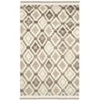 Safavieh Kenya 6' X 9' Hand Knotted Wool and Cotton Rug in Natural