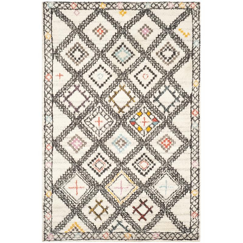Safavieh Kenya 6' X 9' Hand Knotted Wool and Cotton Rug in Natural