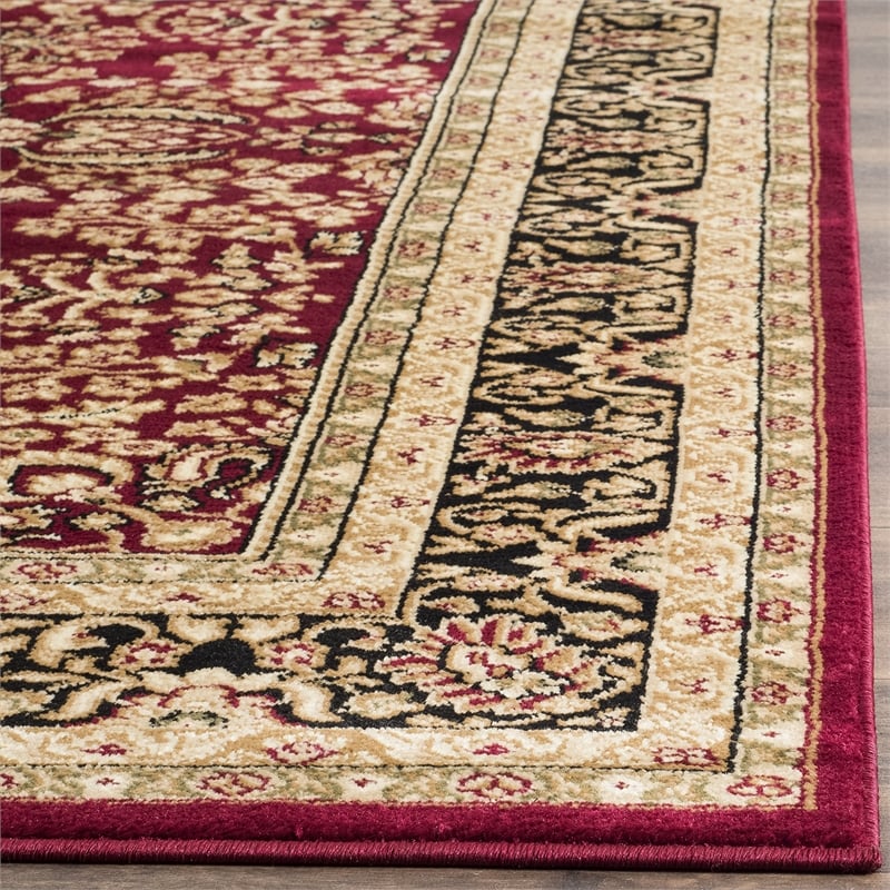 Safavieh Lyndhurst 10' X 14' Power Loomed Rug in Red and Black