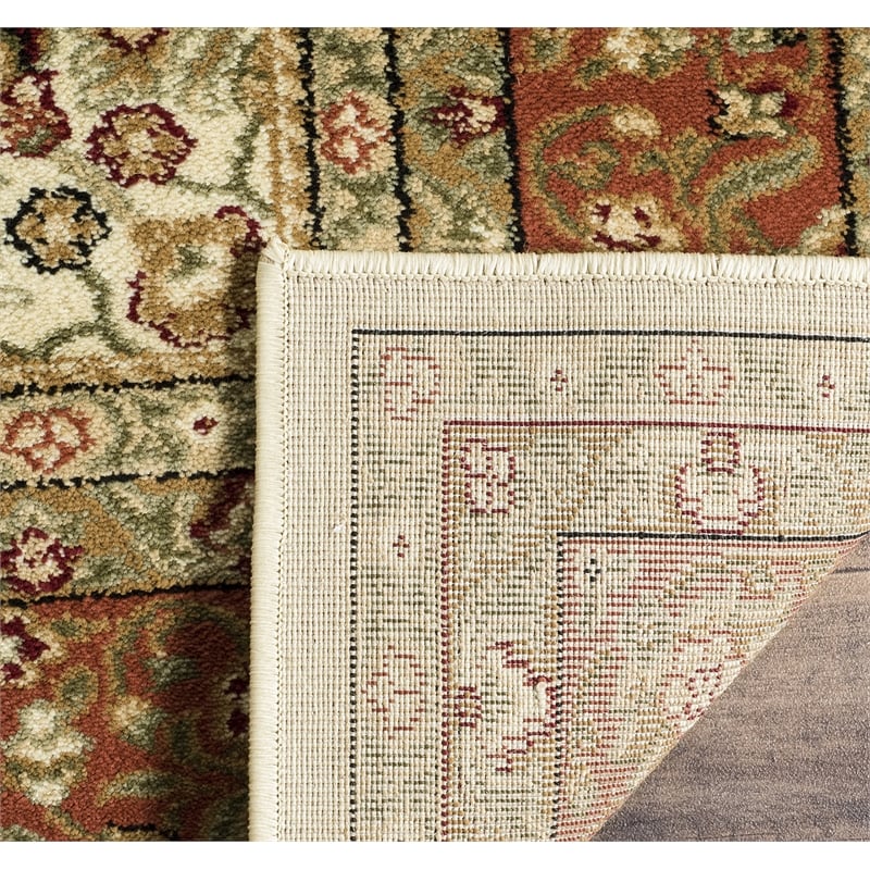 Safavieh Lyndhurst 11' X 15' Power Loomed Rug in Ivory and Rust