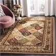 Safavieh Lyndhurst 10' Square Power Loomed Rug in and Black