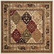 Safavieh Lyndhurst 10' Square Power Loomed Rug in and Black