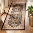 Safavieh Lyndhurst 7' Round Power Loomed Rug in Black and Ivory