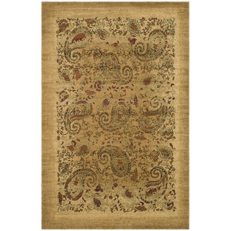 Safavieh Lyndhurst 10' X 14' Power Loomed Polypropylene Rug in Beige
