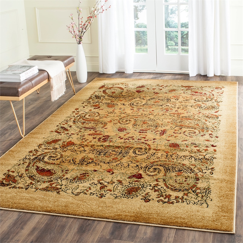 Safavieh Lyndhurst 11' X 15' Power Loomed Polypropylene Rug in Beige