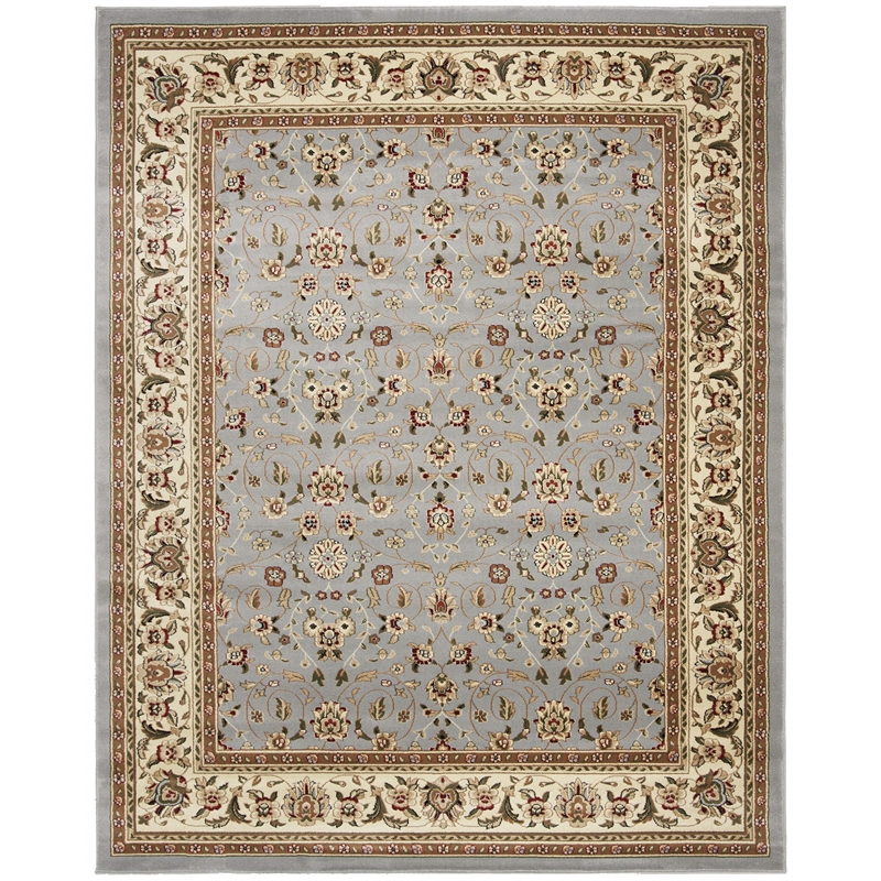 Safavieh Lyndhurst 10' X 14' Power Loomed Rug in Light Blue and Ivory