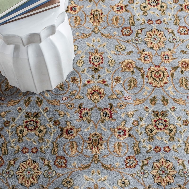 Safavieh Lyndhurst 11' X 15' Power Loomed Rug in Light Blue and Ivory