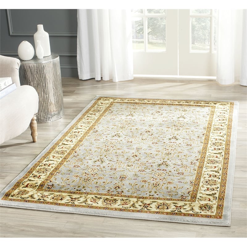 Safavieh Lyndhurst 6' X 9' Power Loomed Rug in Light Blue and Ivory