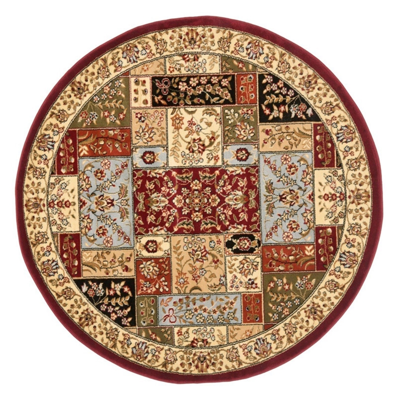 Safavieh Lyndhurst 10' Round Power Loomed Rug in and Ivory