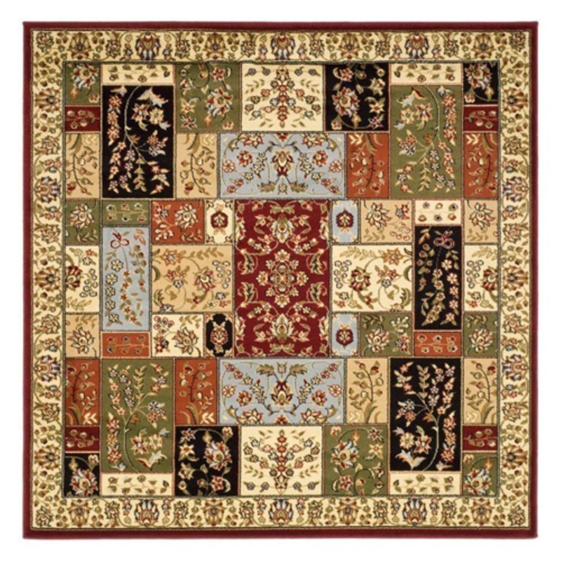 Safavieh Lyndhurst 10' Round Power Loomed Rug in and Ivory