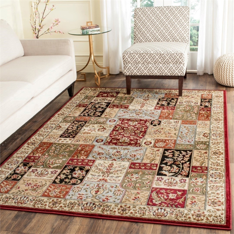 Safavieh Lyndhurst 10' Round Power Loomed Rug in and Ivory