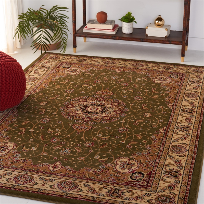 Safavieh Lyndhurst 10' X 14' Power Loomed Rug in Sage and Ivory