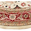 Safavieh Lyndhurst 10' Round Power Loomed Rug in Ivory and Red