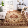 Safavieh Lyndhurst 11' X 15' Power Loomed Rug in Ivory and Red