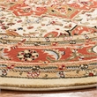 Safavieh Lyndhurst 10' Round Power Loomed Rug in Ivory and Rust