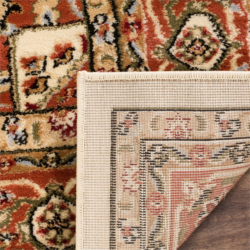 Safavieh Lyndhurst 11' X 15' Power Loomed Rug in Ivory and Rust