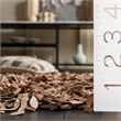 Safavieh Leather Shag 6' X 9' Hand Knotted Leather Rug in Brown