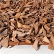 Safavieh Leather Shag 6' Round Hand Knotted Leather Rug in Brown