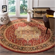 Safavieh Mahal 3' X 5' Power Loomed Polypropylene Rug in Red and Red