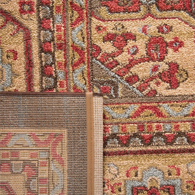 Safavieh Mahal 8' X 11' Power Loomed Rug in Navy and Natural