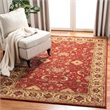 Safavieh Mahal 3' X 5' Power Loomed Polypropylene Rug in Red and Navy