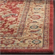 Safavieh Mahal 3' X 5' Power Loomed Rug in Red and Natural