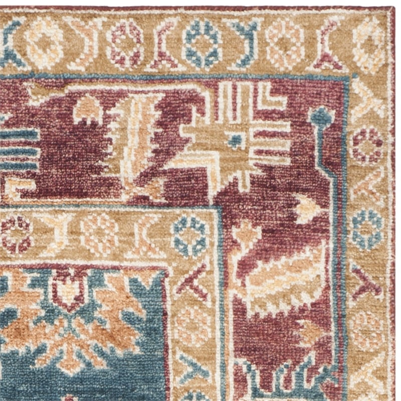 Safavieh Moharaja 5' X 8' Handmade Rug in Blue and Red